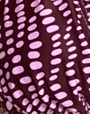 deep purple irregular polka