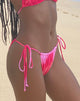 Image of Leyna Bikini Bottom in Pink Watercolour