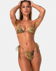 Image of Leyna Bikini Bottom in Golden Cheetah
