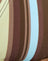 Brown and Blue Linear Stripe with Beads