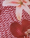 Zig Zag Lily Burgundy with Beads