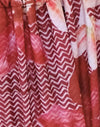  Zig Zag Lily Burgundy with Beads