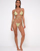 Image of Leyna Bikini Bottom in Croc Green
