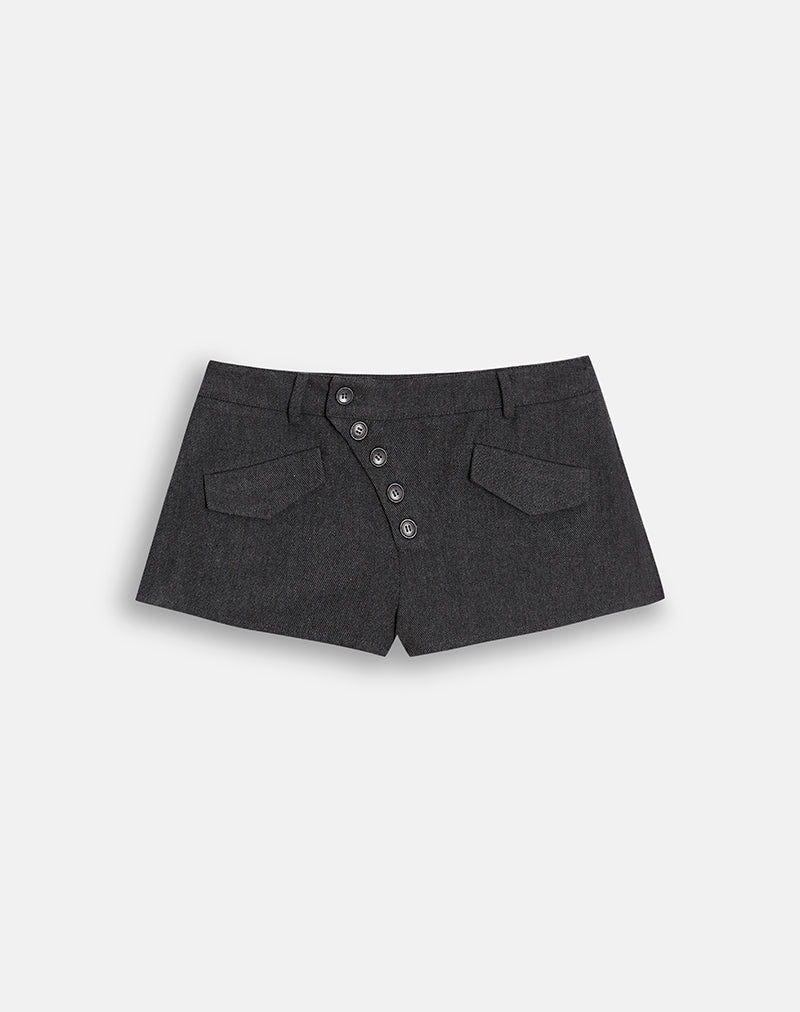 Image of Penida Mini Short in Heritage Twill Grey