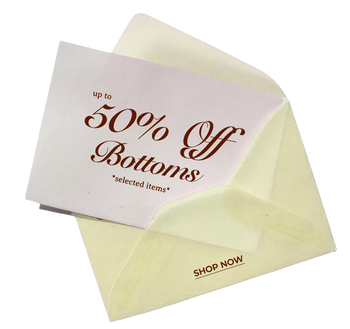 UP TO 50% OFF BOTTOMS