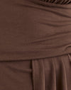 Cupro Dark Brown