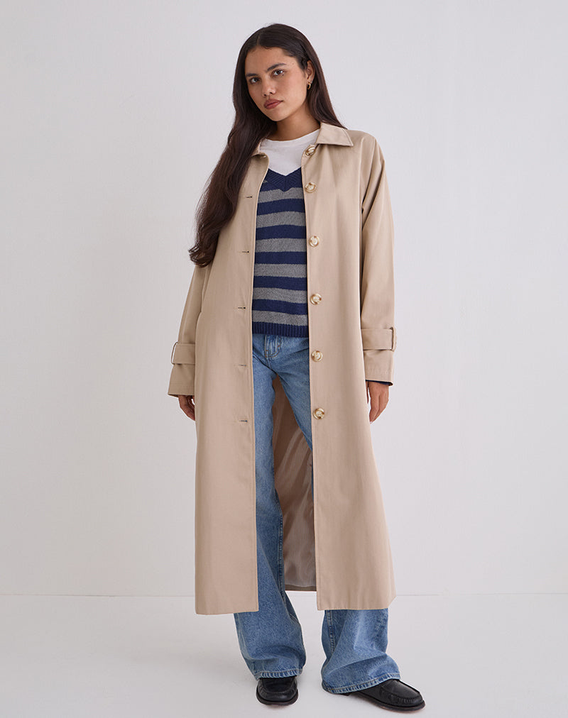Image of Panala Trench Coat in Sand