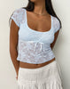 image of Rada Top in Lace Ice Blue
