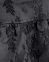 Satin Jacquard Black