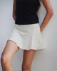 Image of Ragna Mini Skirt in Crinkle Ivory