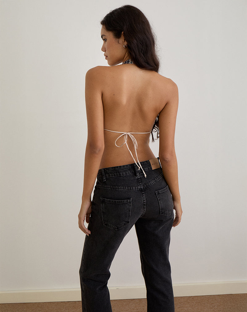 Image of Ramilo Top in Sequin Vintage Check Brown