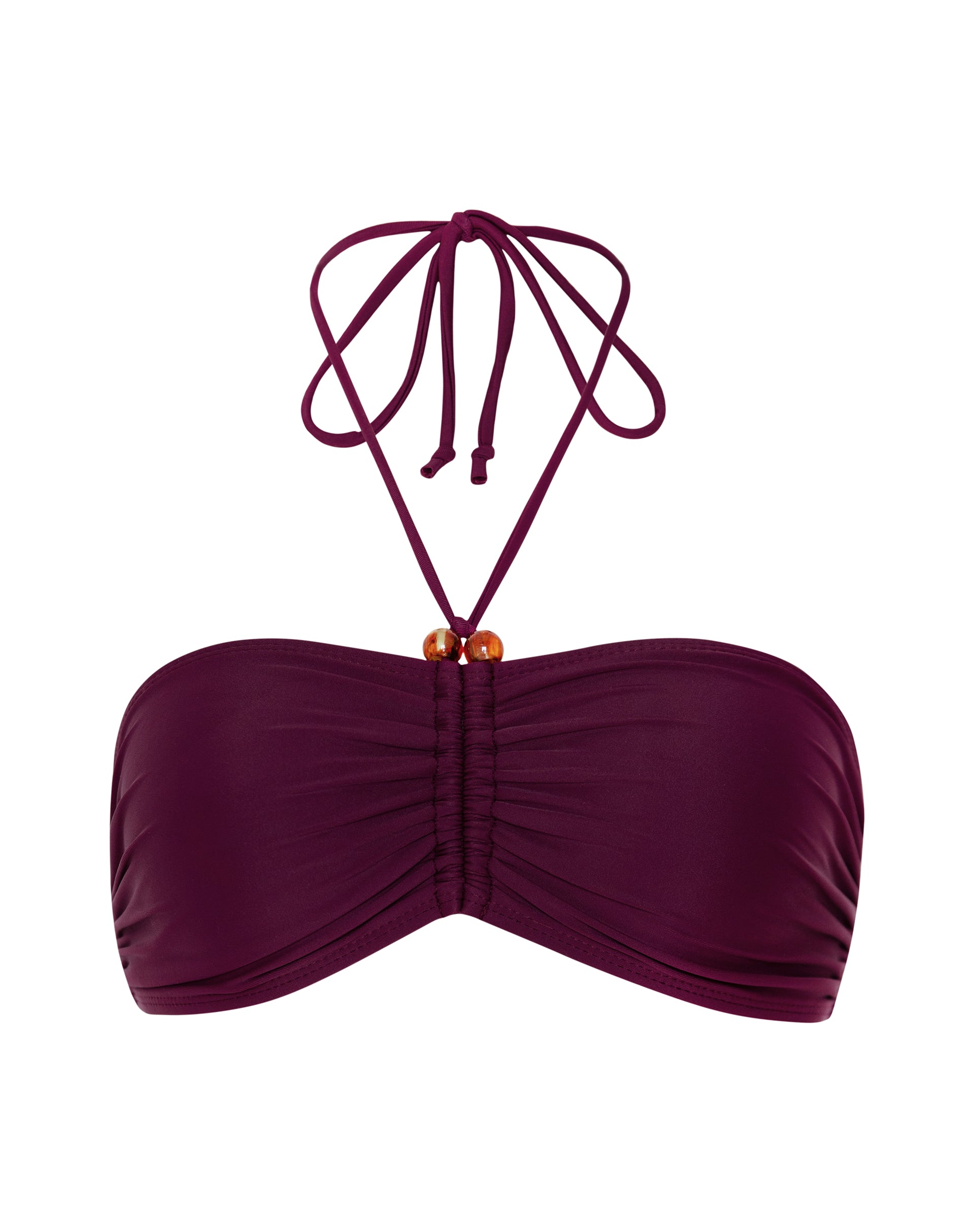 Maroon best sale bandeau bikini