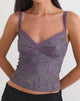 Image of Rasa Cami Top in Flare Flower Purple