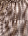 mini gingham brown