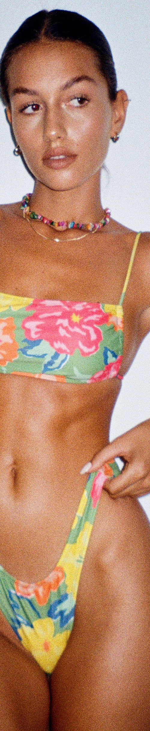 image of Farida Bikini Bottom in Tropicana Floral