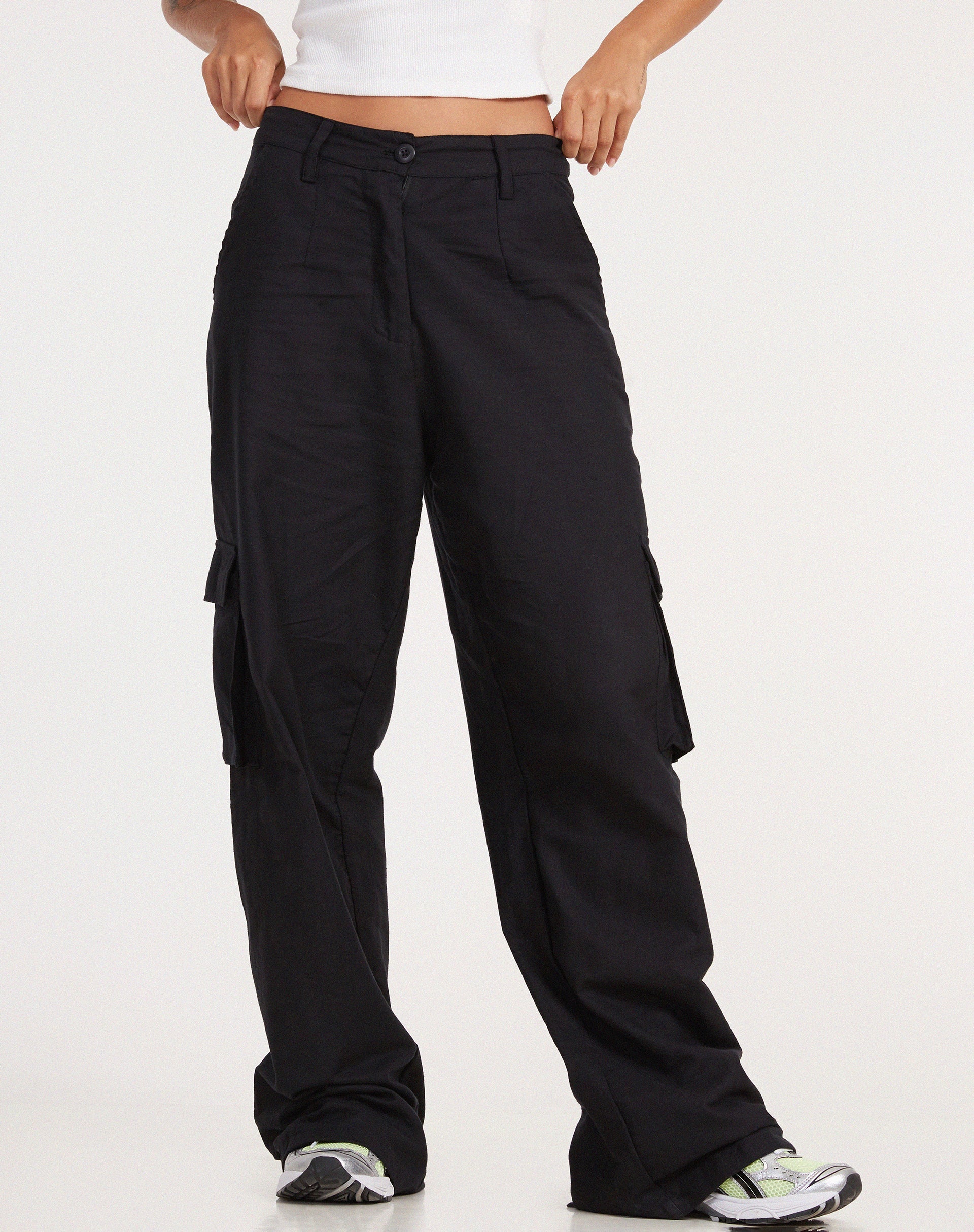 Image of Jita Cargo Trouser in Rami Black