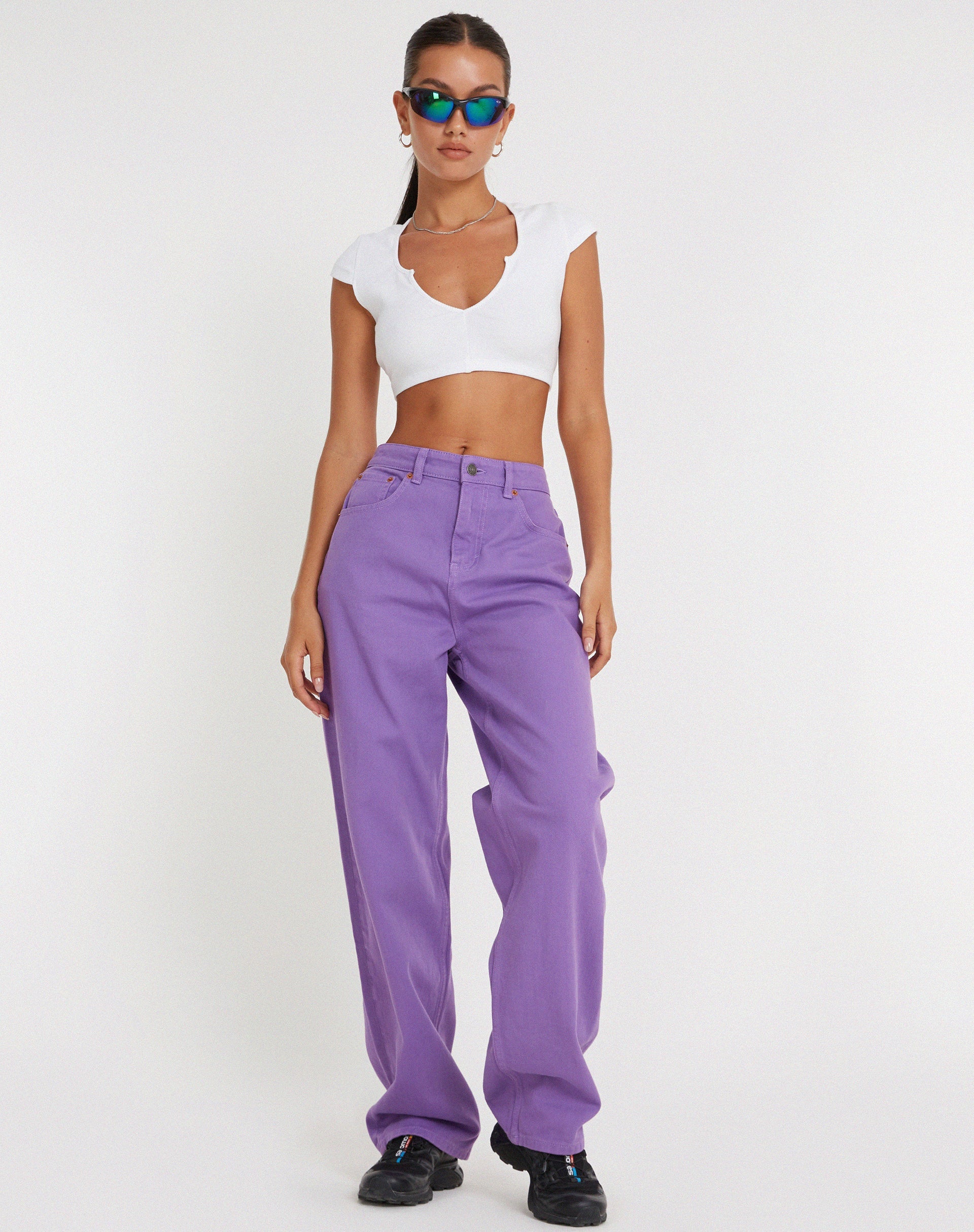 Image of Parallel Jeans in Purple