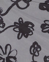 Mesh Doodle Flower Grey