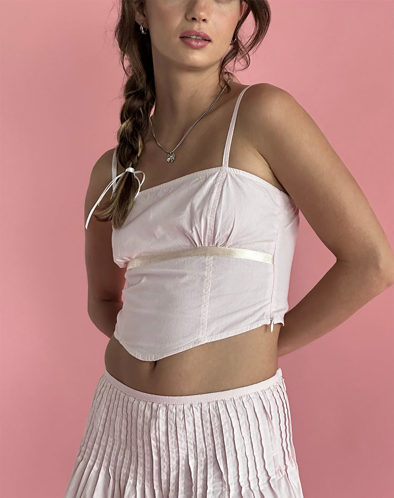 Image of Riana Cami Top in Light Pink