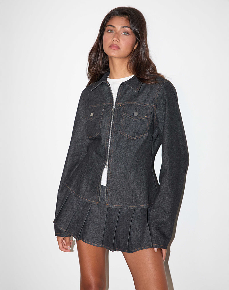 Image of Rohana Jacket in Chambray Indigo