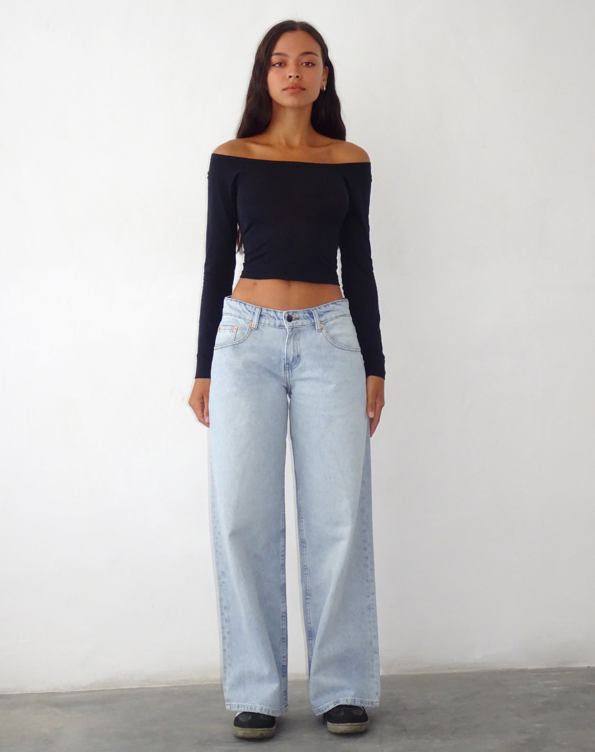 Extra long wide leg clearance jeans