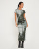 Image of Rosika Midi Dress in Country Window Green