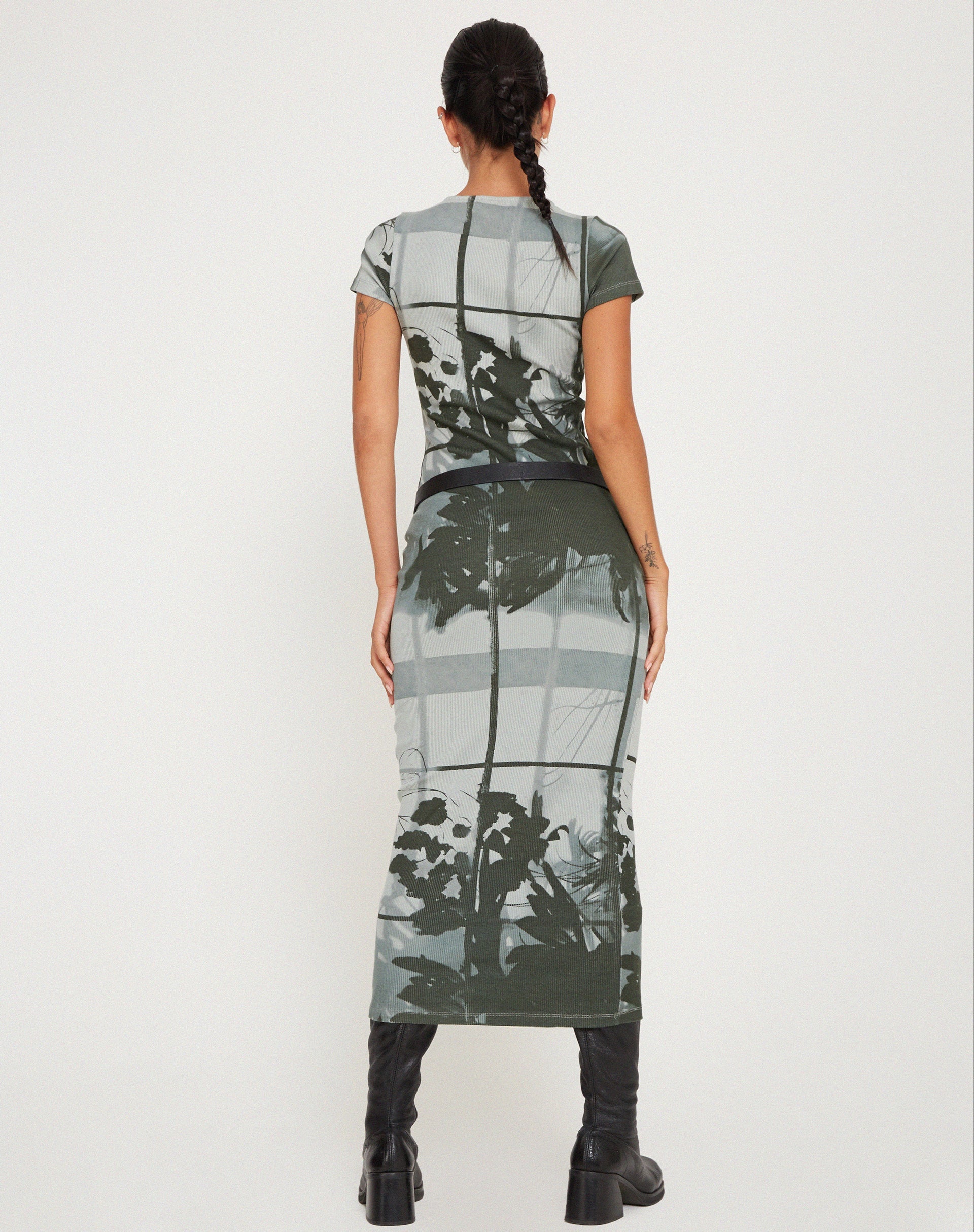 Image of Rosika Midi Dress in Country Window Green
