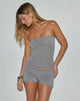 Image of Ruki Bandeau Top in Rayon Jersey Grey