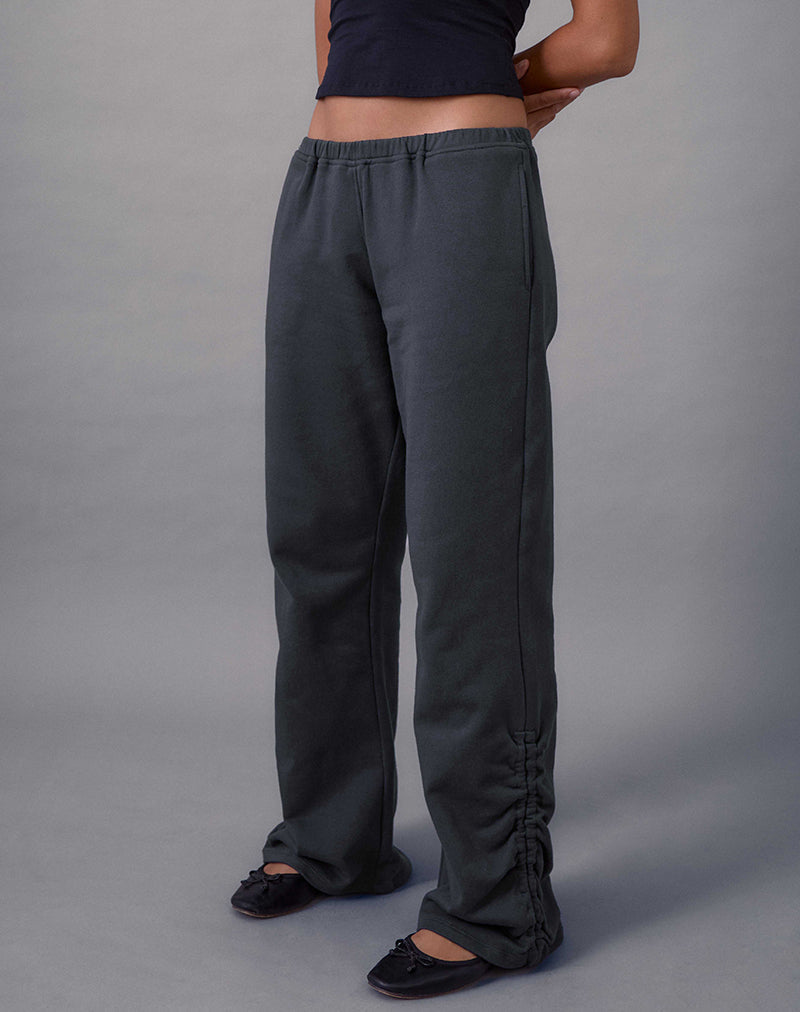 Rylan Ruched Jogger in Beluga Grey