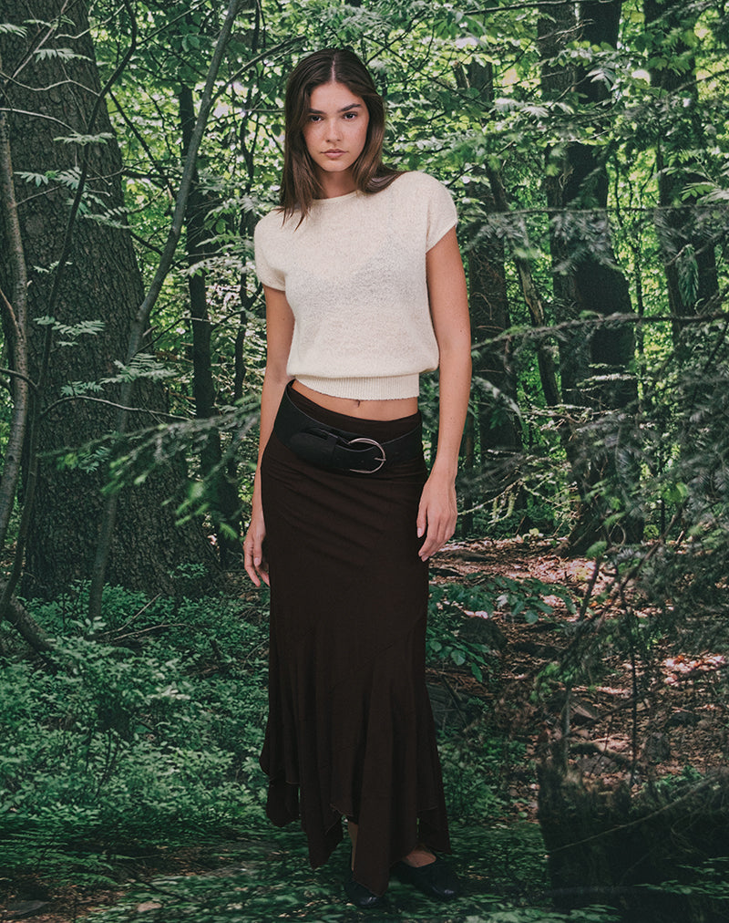 Image of Rombe Maxi Skirt in Bitter Chocolate