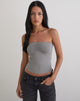 Image of Ruki Bandeau Top in Rayon Jersey Grey