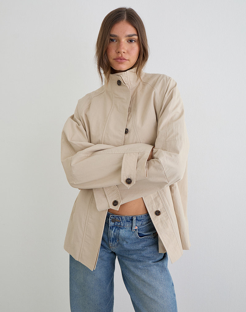 Saipul Oversize Jacket in Beige