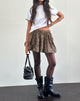 Image of Kayowi Puffball Mini Skirt in Rar Leopard Sandstorm