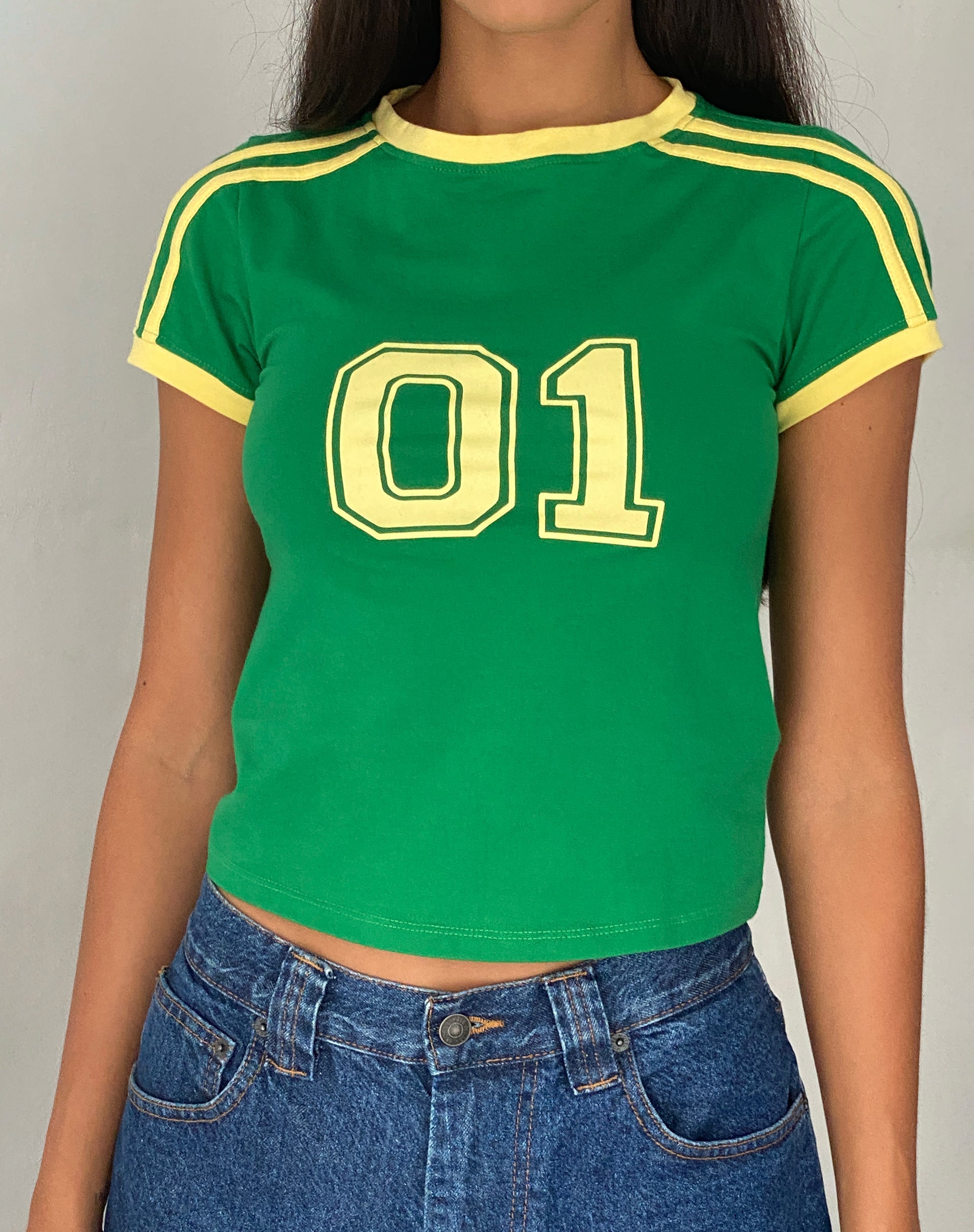 Image of Salda Sports Fitted Tee in Green