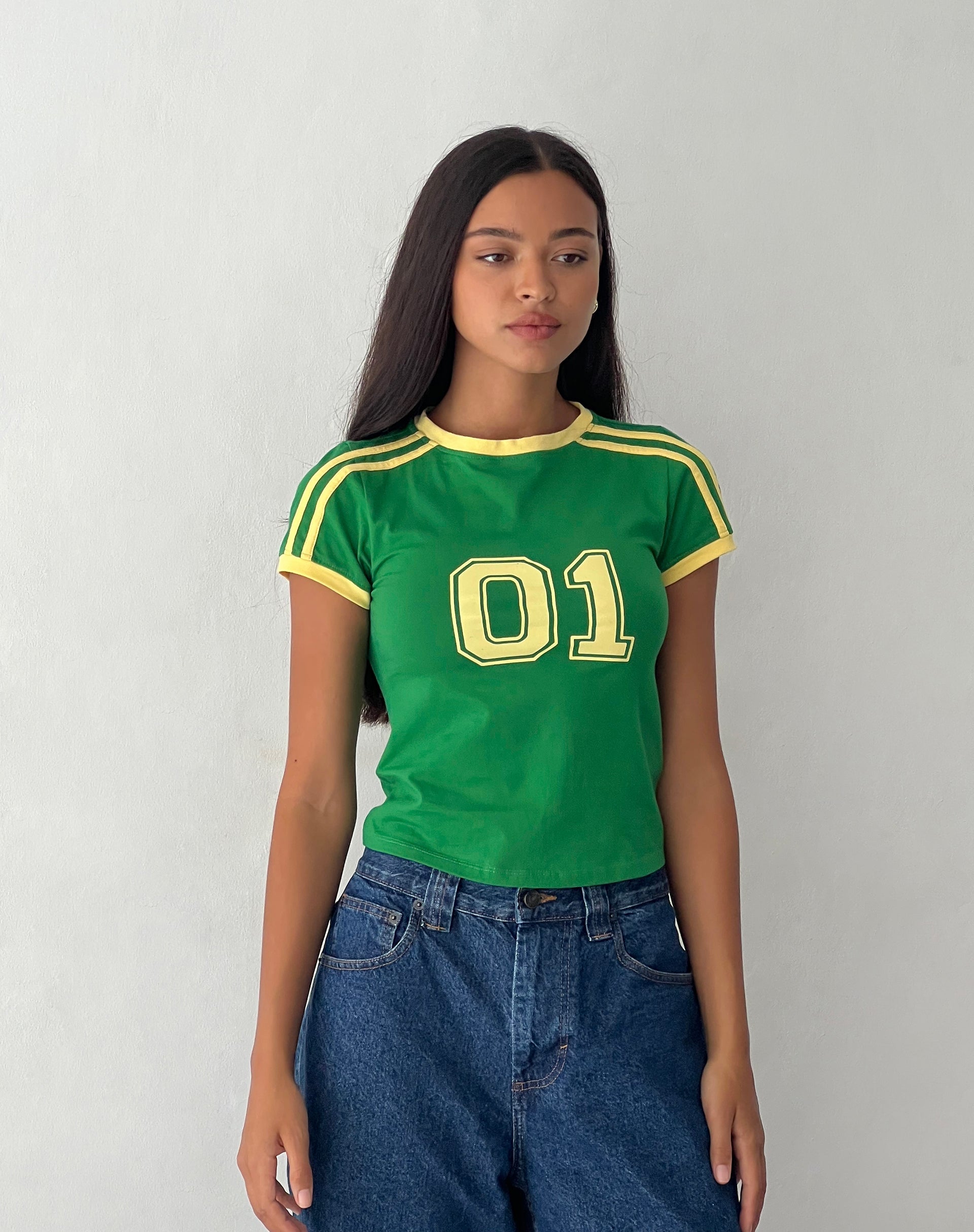 Image of Salda Sports Fitted Tee in Green