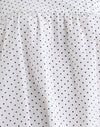 White with Black Micro Polka