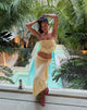 Image of Sanela Sarong in Lemon with Vintage Bloom Embroidery