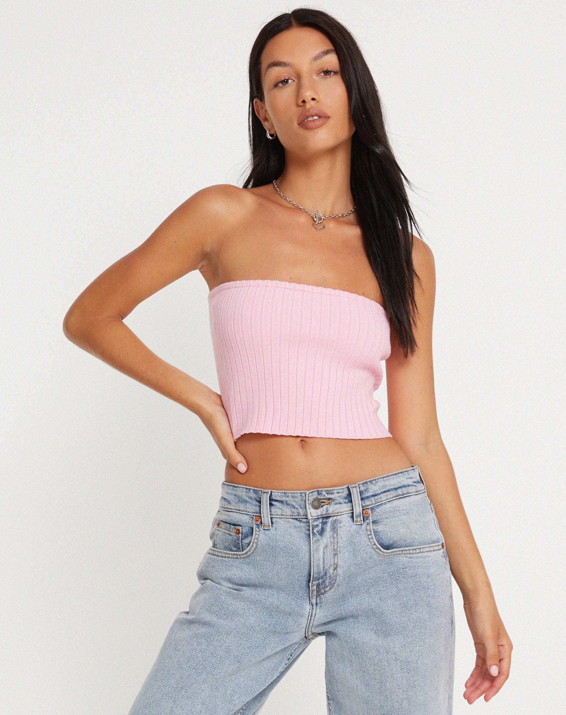 image of Shae Bandeau Top in Pink
