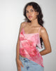 image of Shahira Top in Watercolour Floral Pink