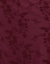 Botanical Flower Maroon