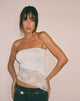 Image of Shanda Bandeau Top in White Lace