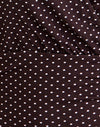 Rayon Jersey Brown with Micro Polka Print