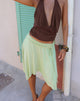 Image of Joonmir Midi Skirt in Rayon Jersey Pistachio