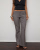 Image of Yaswa Trouser in Tailoring Pinstripe Grey and Brown