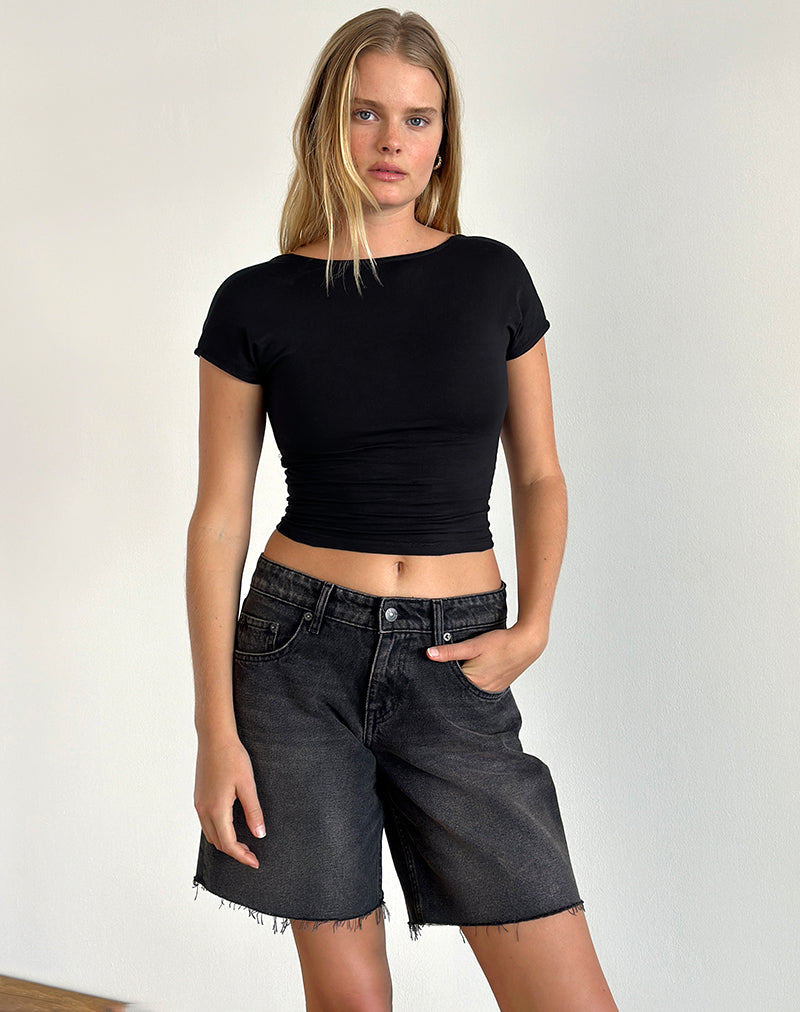 Sipang Tie Back Top in Black