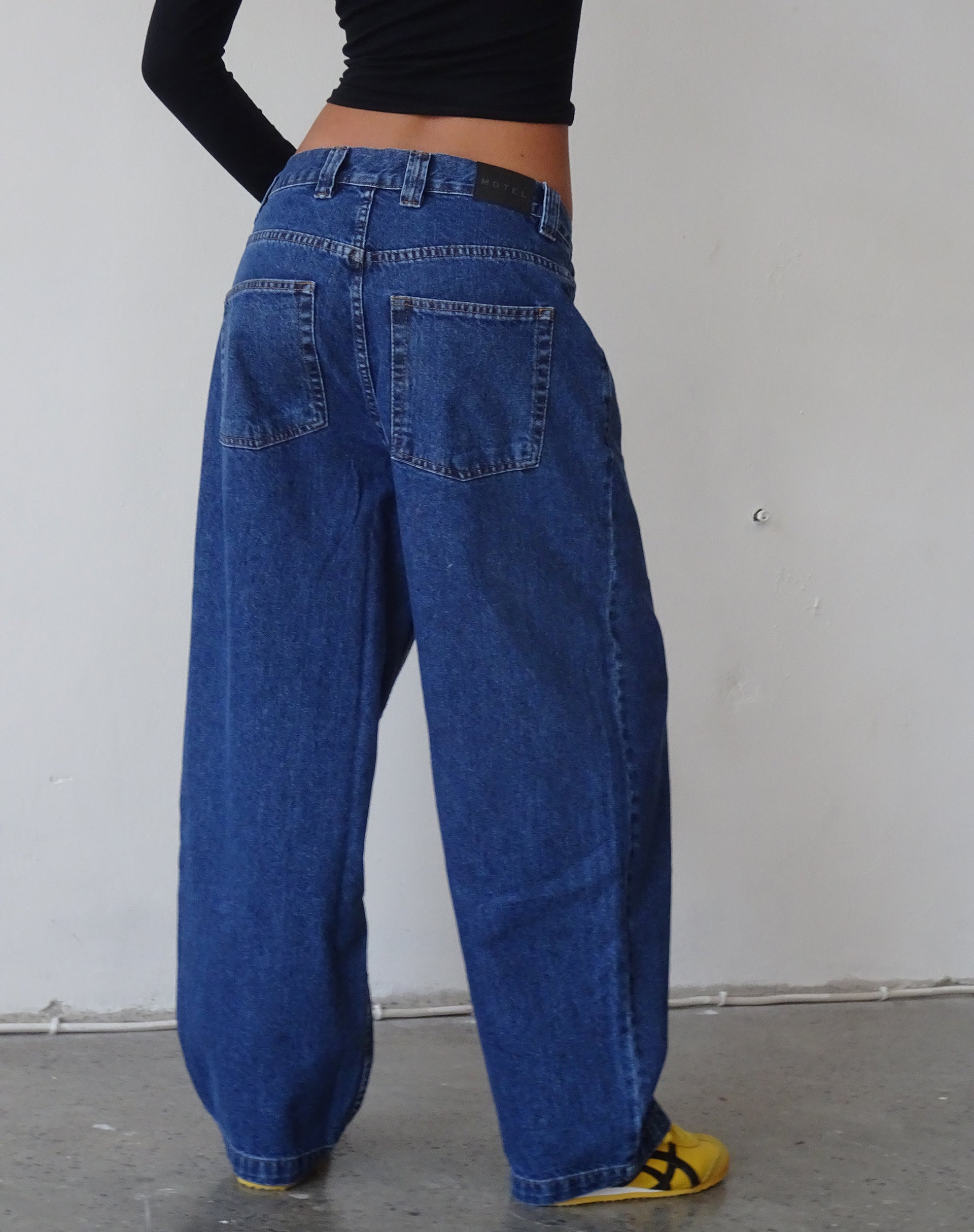 Image of Skater Low Rise Jean in Core Blue Stone