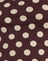 Brown with Big Cream Polka Print