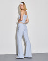 Image of Jacie Flare Trouser with Overskirt in Baby Blue