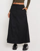 Image of Sorrel Midi Skirt in Black Forest Green