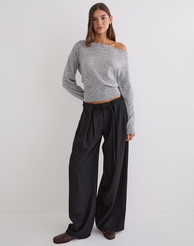 Image of Suena Asymmetric Jumper in Grey